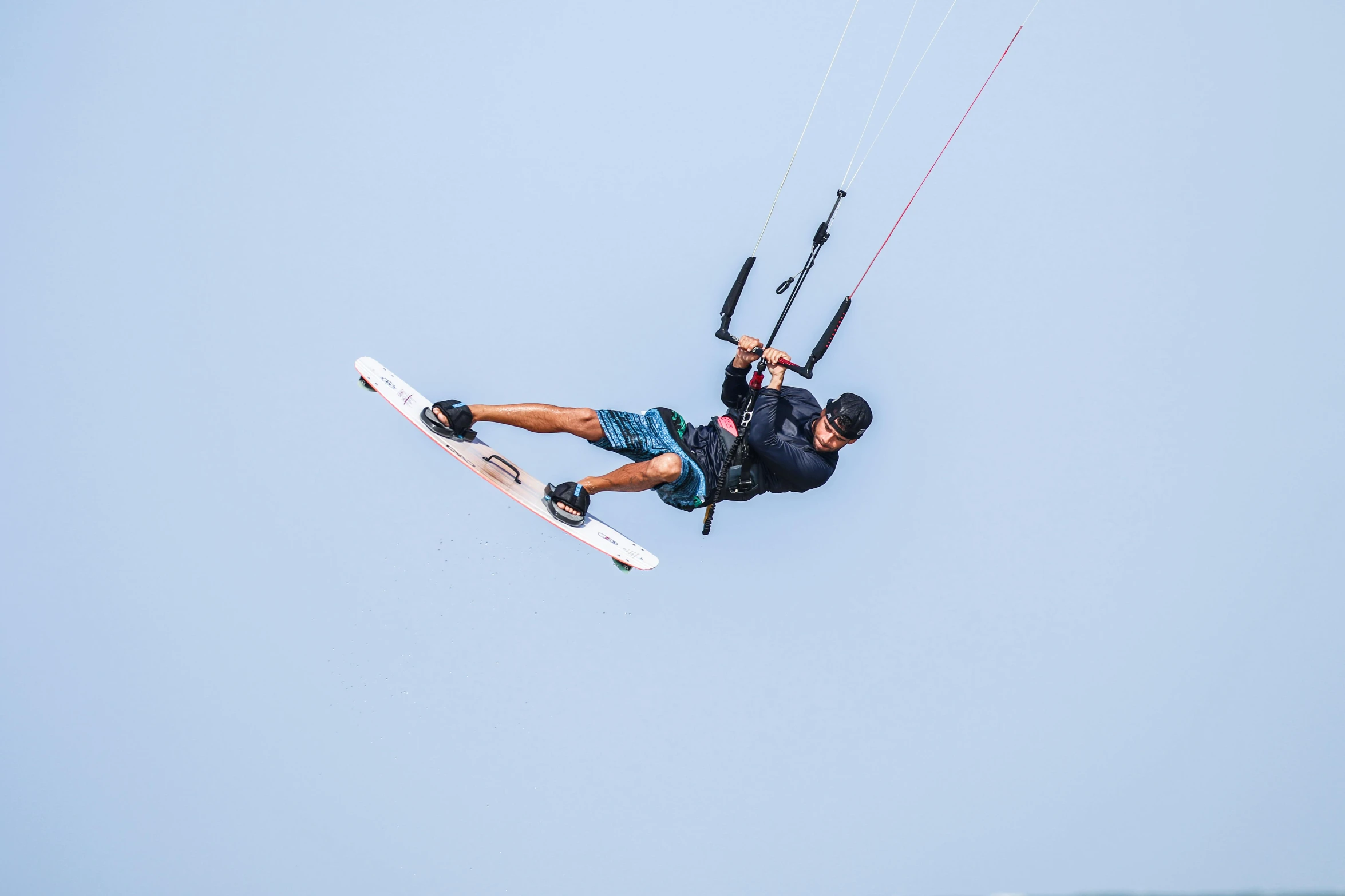 a man flying through the air while riding a kiteboard, by Niko Henrichon, pexels contest winner, renaissance, 15081959 21121991 01012000 4k, thumbnail, tiny details, sitting down