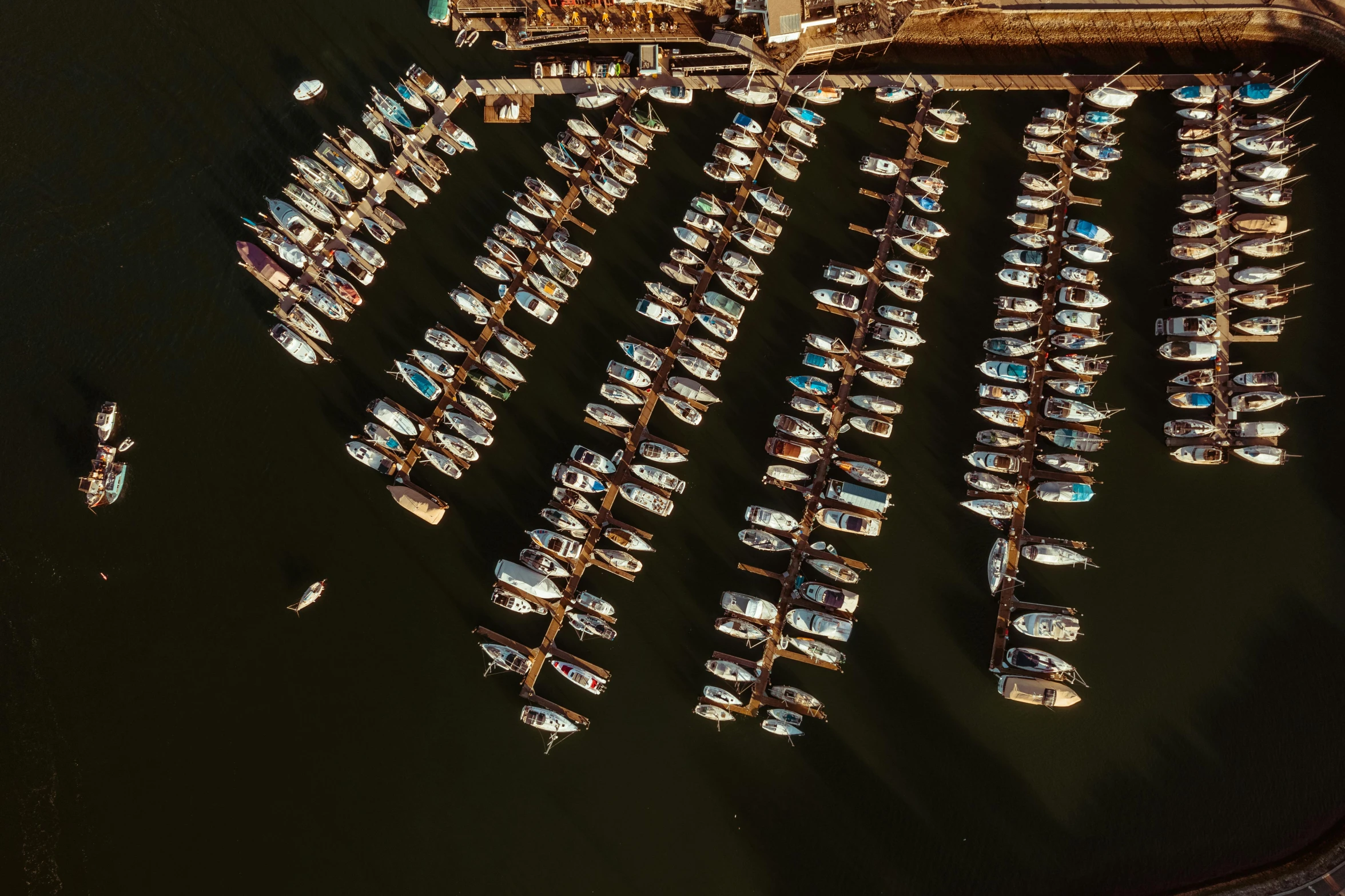 a number of boats in a body of water, pexels contest winner, conceptual art, shipping docks, top down photo, thumbnail, color ( sony a 7 r iv