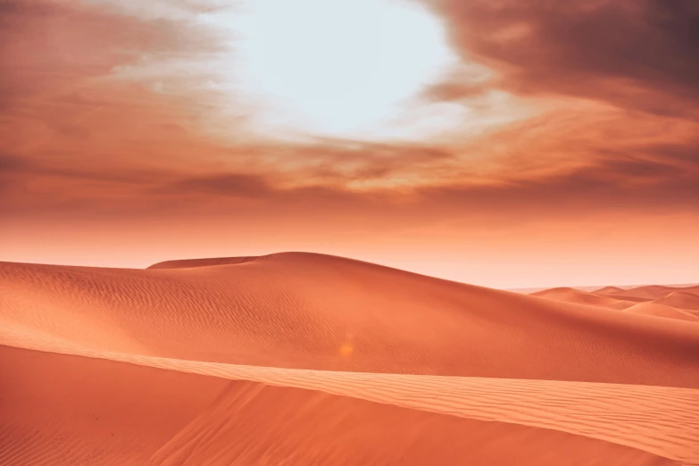 a person riding a horse in the desert, pexels contest winner, surrealism, orange hue, dune, pink, heat ripples