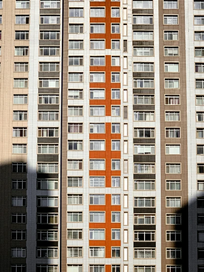 a red fire hydrant sitting in front of a tall building, by Jan Rustem, hyperrealism, soviet apartment building, orange grey white, large scale photo, hou china