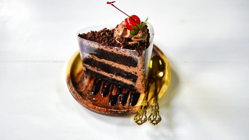 a close up of a piece of cake on a plate, profile image