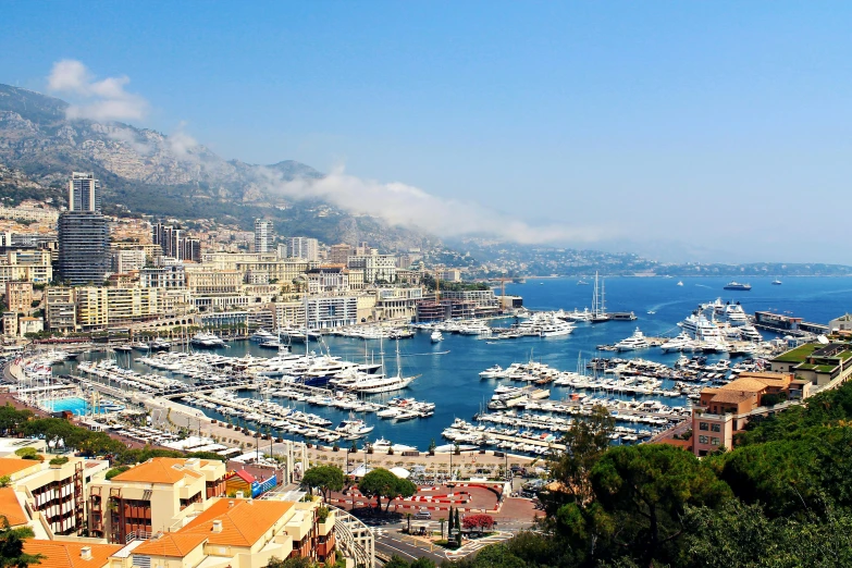 a harbor filled with lots of boats under a blue sky, pexels contest winner, renaissance, monaco, avatar image, high resolution photo