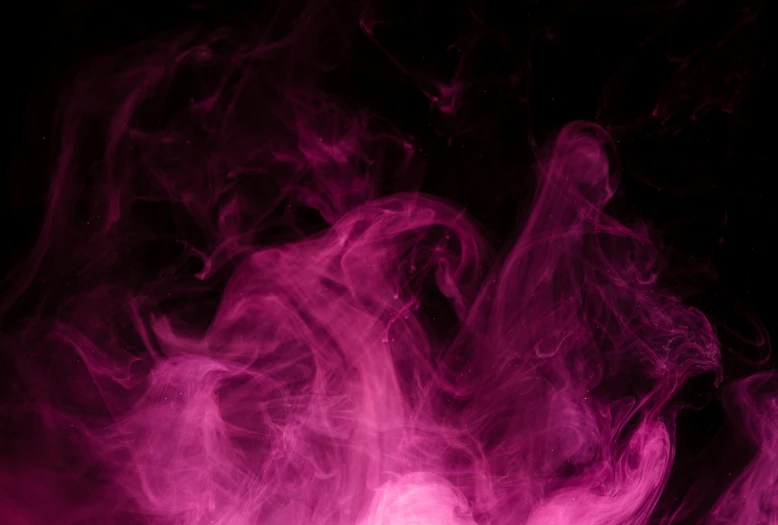 a close up of pink smoke on a black background, pexels, purple fire around magic arena, ((pink)), second colours - purple, liquid fire