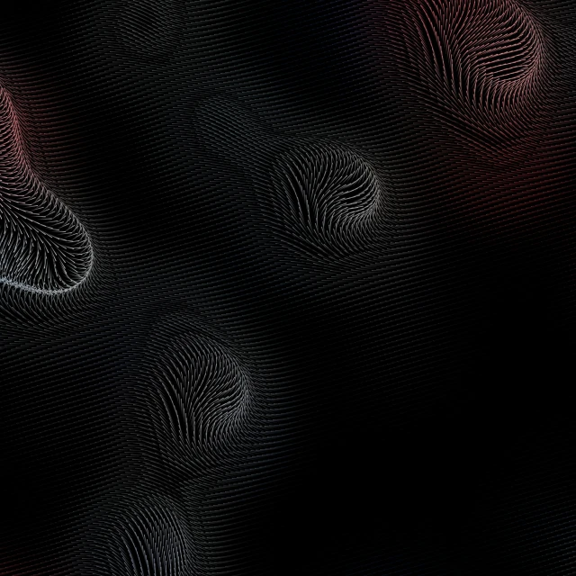 a close up of a bunch of finger prints, a digital rendering, by Adam Marczyński, generative art, black and red scheme, dmt ripples, smooth background, mesh fabrics