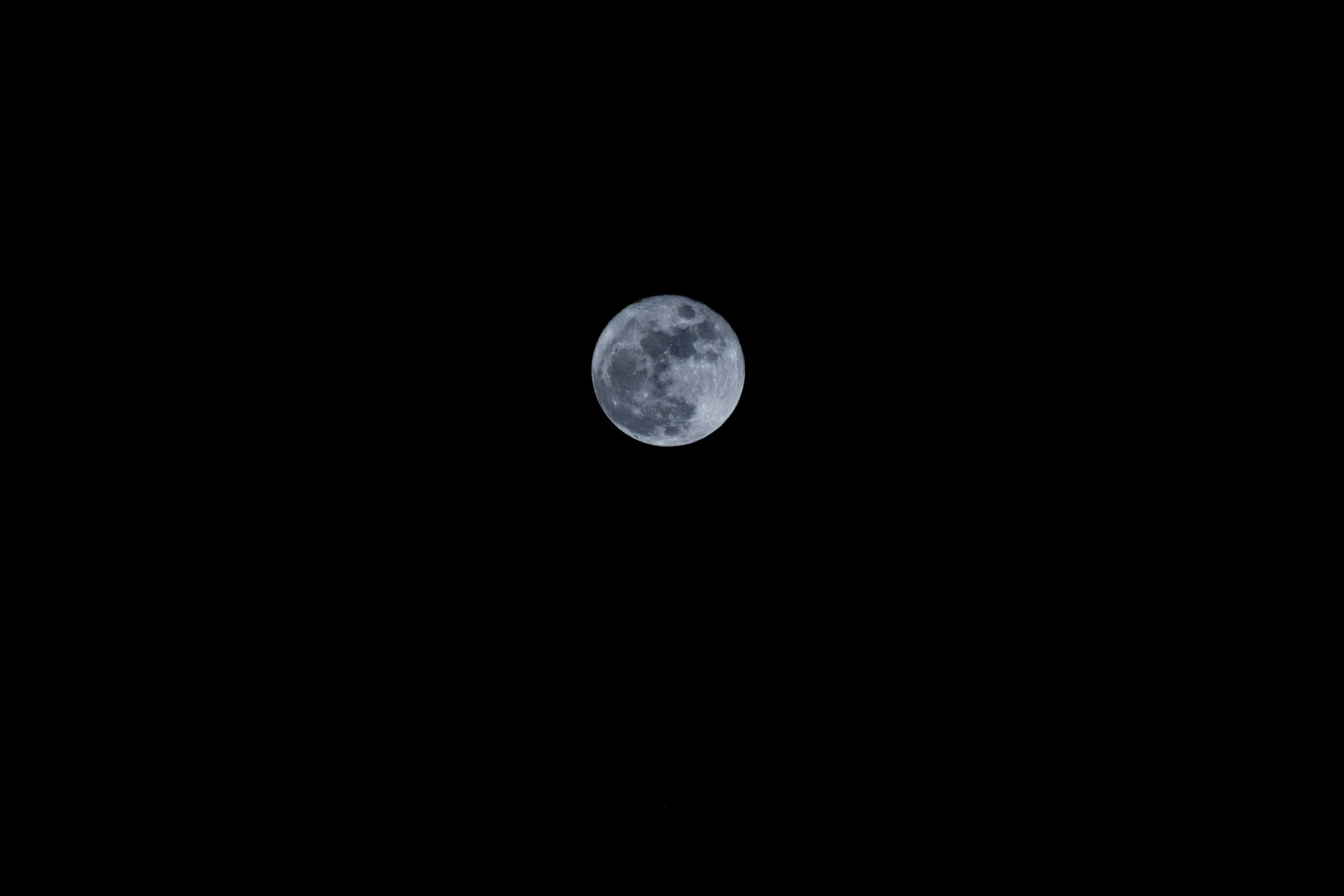 a full moon is seen in the dark sky, a portrait, minimalism, marble!! (eos 5ds r, blue