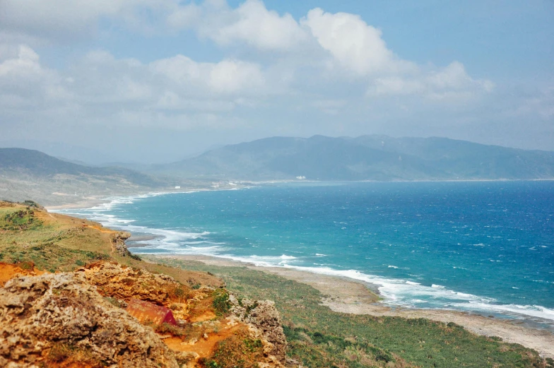 a view of the ocean from the top of a hill, in socotra island, profile image, fan favorite, okinawa japan