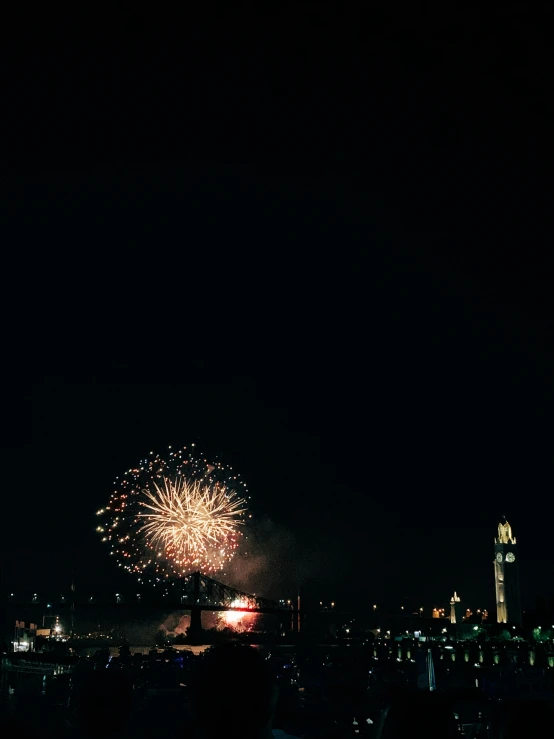 fireworks light up the night sky over a city, by Attila Meszlenyi, trending on vsco, 15081959 21121991 01012000 4k, analog photo, profile picture
