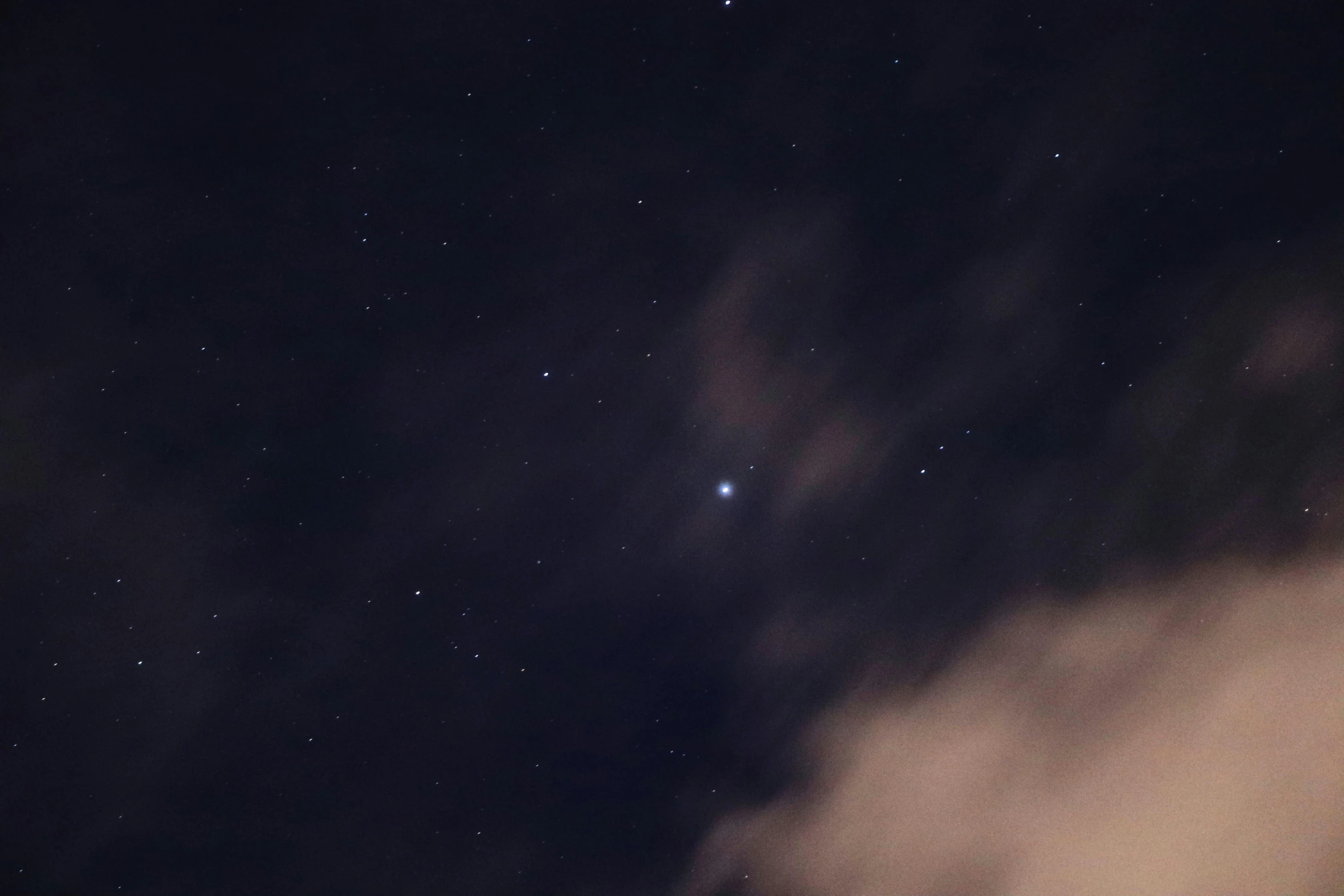 the night sky is full of stars and clouds, a picture, pexels, light and space, 2 0 0 mm telephoto, jupiter, 2 4 0 p footage, overcast sky