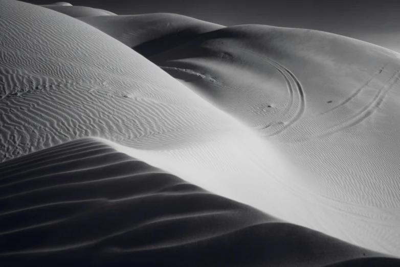 a black and white photo of sand dunes, inspired by Edward Weston, unsplash contest winner, tooth wu : : quixel megascans, dessert, 4 k smooth, nicolas delort