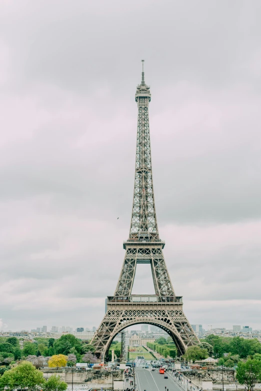 the eiffel tower towering over the city of paris, trending on unsplash, art nouveau, overcast, 2000s photo, large tall, plain