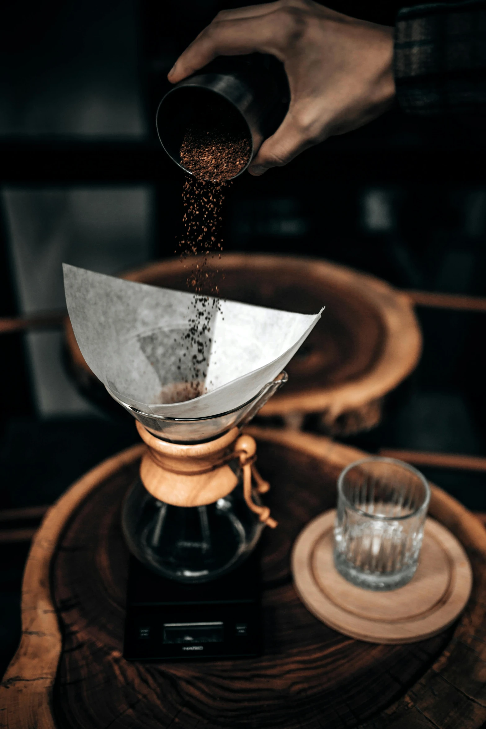 pour pour pour pour pour pour pour pour pour pour pour pour pour pour pour pour pour pour pour pour pour pour pour pour pour pour pour pour, a still life, trending on unsplash, aussie baristas, on a wooden tray, cone shaped, thumbnail