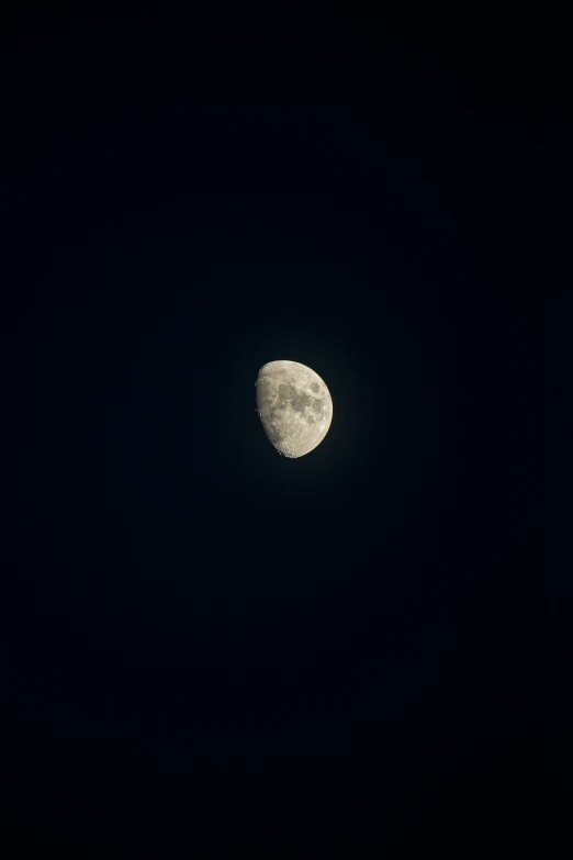 the moon is shining brightly in the dark sky, by Peter Churcher, postminimalism, detailed medium format photo, ✨🕌🌙