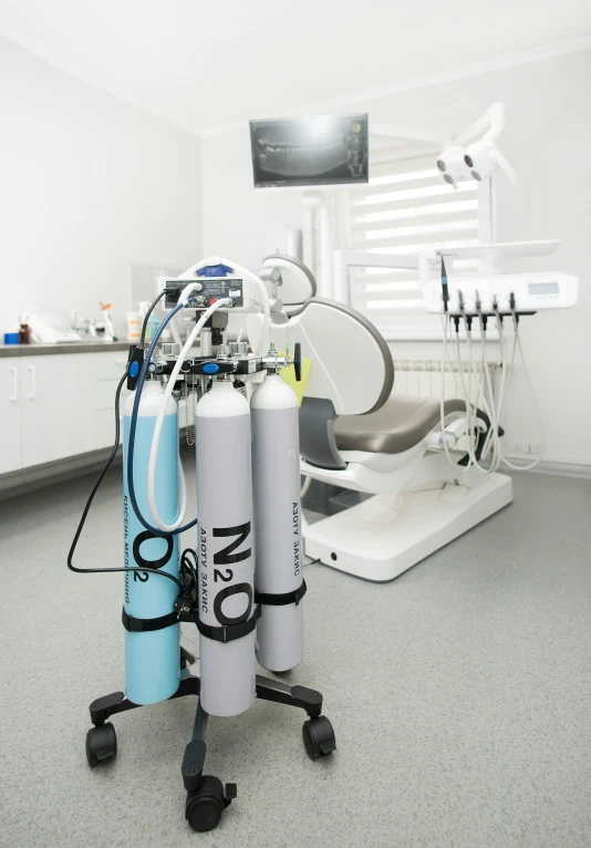 the room is clean and ready to use, by Adam Marczyński, instagram, medical equipment, oxygen tank, gray, dentist