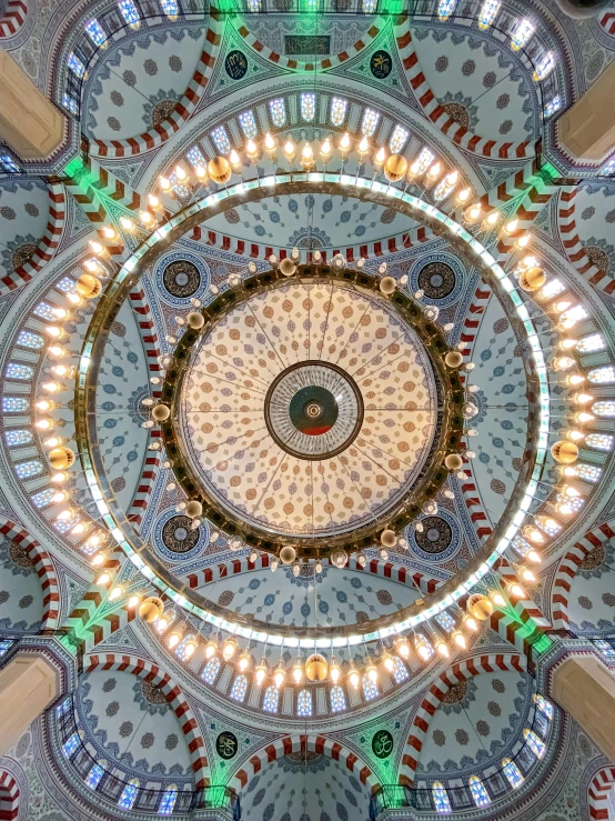 a picture of the inside of a building, pexels contest winner, arabesque, dome of wonders, lit from above, 2 5 6 x 2 5 6 pixels, panoramic shot