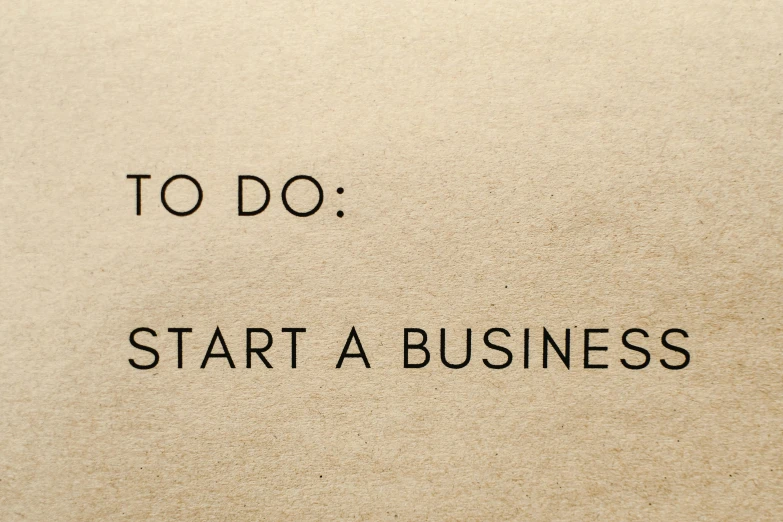 a sign that says to do start a business, by Nina Hamnett, asset on grey background, (night), thumbnail, formal