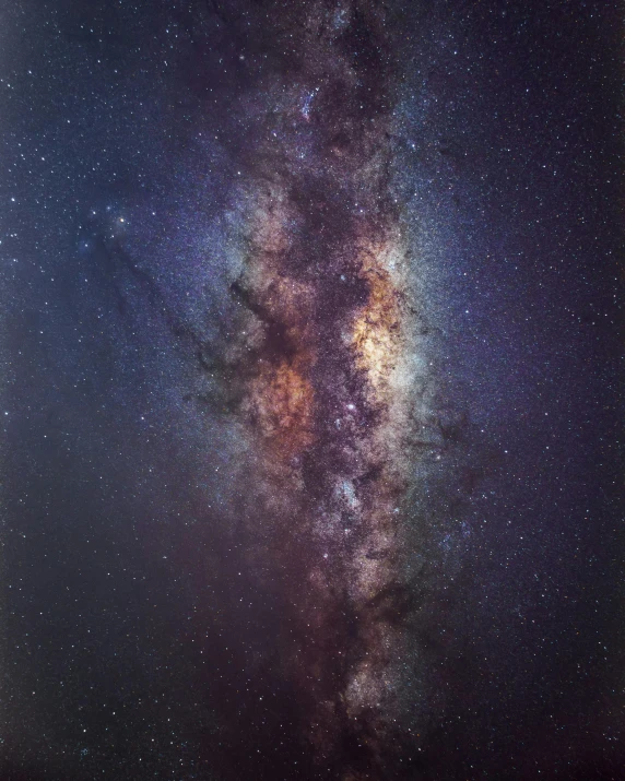 the milky shines brightly in the night sky, a microscopic photo, unsplash contest winner, southern cross, portrait of immense, long view, outworldly colours