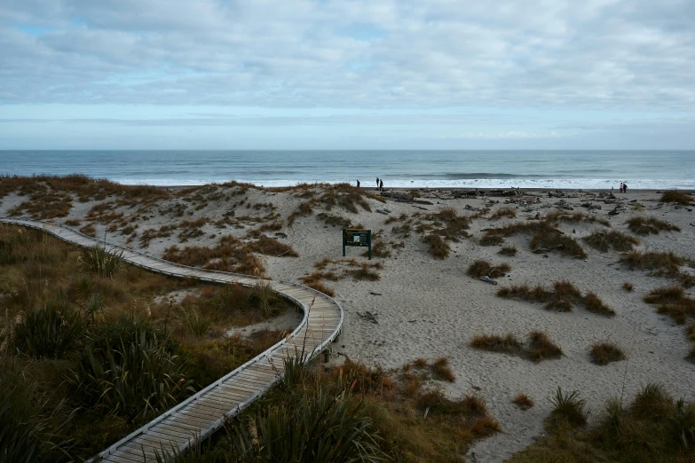 a group of people standing on top of a sandy beach, by Thomas Furlong, unsplash, hurufiyya, walkway, kahikatea, panels, 2 5 6 x 2 5 6 pixels