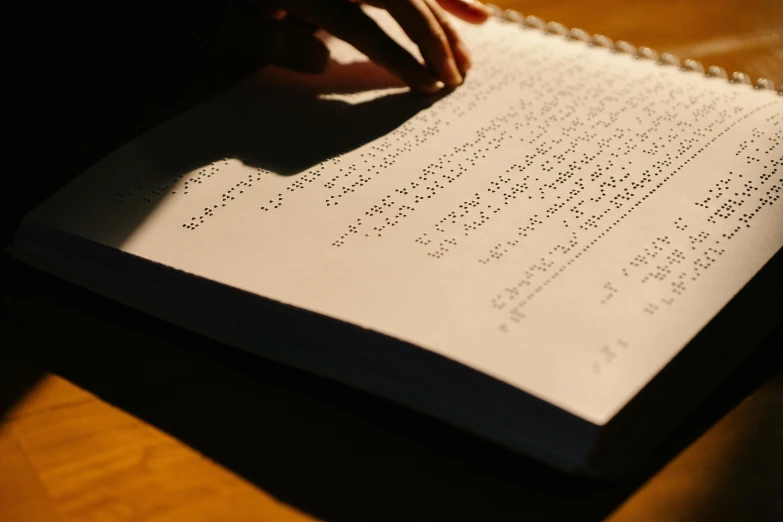 a close up of a person writing on a book, by Carey Morris, pexels contest winner, ascii art, sun lit, grimoire page, thumbnail, schools
