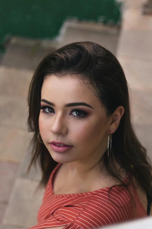 a beautiful young woman posing for a picture, by Robbie Trevino, stunning closeupheadshot, portrait sophie mudd, beautiful mexican woman, astri lohne