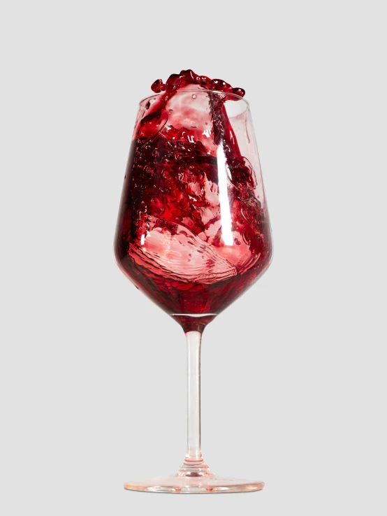 a red wine being poured into a wine glass, a digital rendering, by Jacob Toorenvliet, full front view, 🍸🍋, rose-brambles, detailed product image