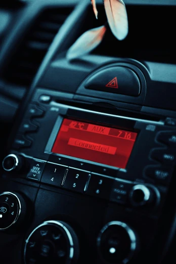 a close up of the dashboard of a car, unsplash, auto-destructive art, square, kia soul, radio signals, **cinematic