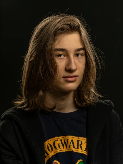 a young man with long hair posing for a picture, a character portrait, featured on reddit, award winning studio photo, twink, extremely gendered, profile image