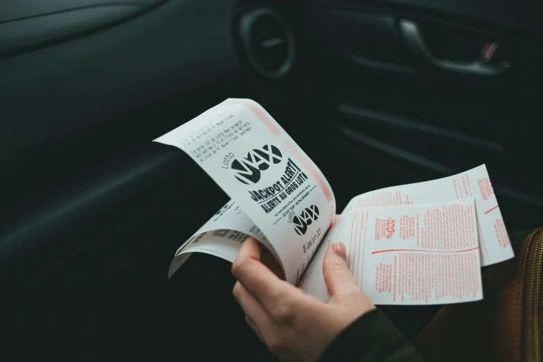 a person reading a newspaper in a car, pexels contest winner, visual art, holding a bucket of kfc, marauders map, restaurant menu photo, car trading game