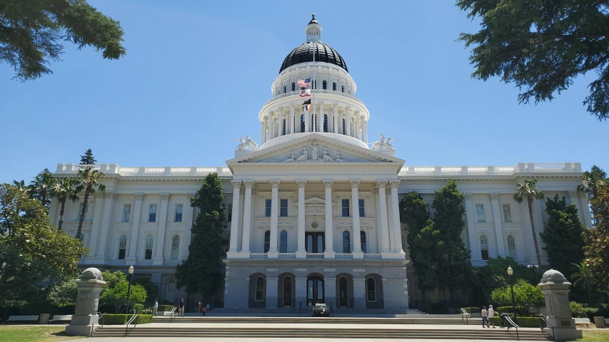 a large white building with a dome on top of it, renaissance, central california, profile image, parliament, thumbnail