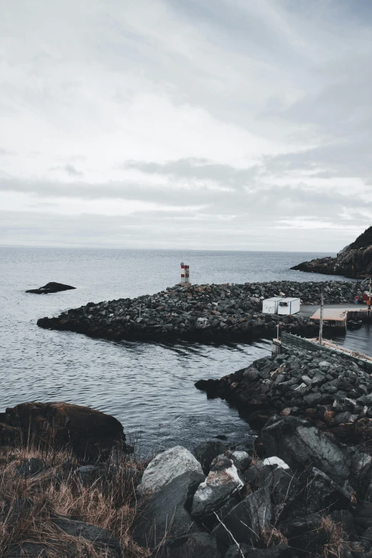 a body of water next to a rocky shore, happening, harbour, scandinavian, standing beside the ocean, instagram photo