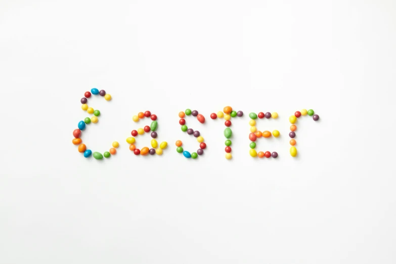 the word candy spelled out of colorful sprinkles, by Ellen Gallagher, easter, jester, 1024x1024, shot on sony a 7