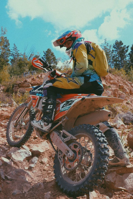 a man riding on the back of a dirt bike, profile image, 🚿🗝📝, rafeal albuquerque, not cropped