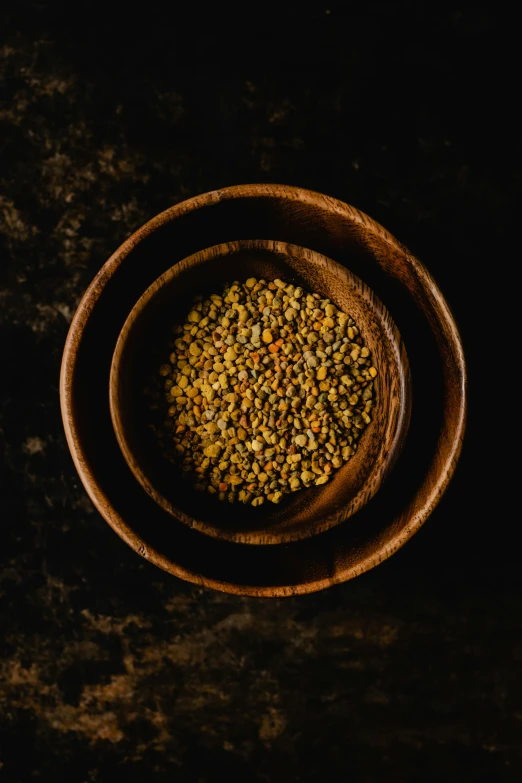 a bowl of fen fen fen fen fen fen fen fen fen fen fen fen fen fen fen, a digital rendering, trending on unsplash, renaissance, scattered golden flakes, pollen, on a wooden plate, cinestill hasselblad 2 0 0 mm