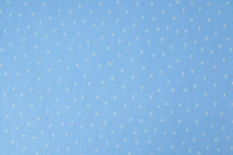 a blue fabric with small white flowers on it, by Agnes Martin, trending on reddit, entwined hearts and spades, light blue sky, detailed product shot, ffffound