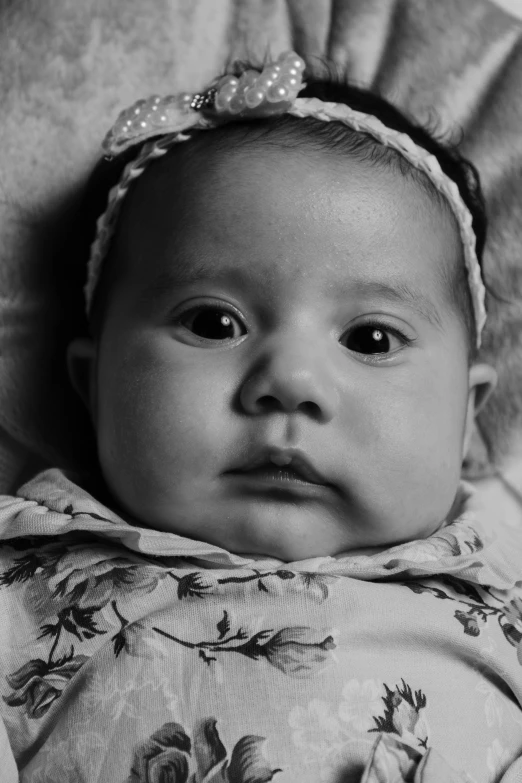 a black and white photo of a baby, inspired by Diane Arbus, flickr, hyperrealism, 🤤 girl portrait, maternal photography 4 k, the most beautiful, portrait of a small