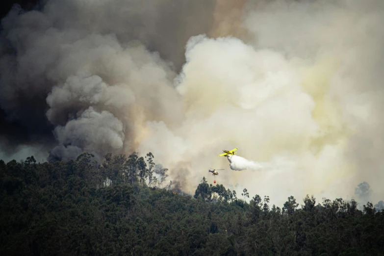 a plane that is flying in the sky, by Jesper Knudsen, pexels contest winner, figuration libre, bushfire, portugal, avatar image, thumbnail