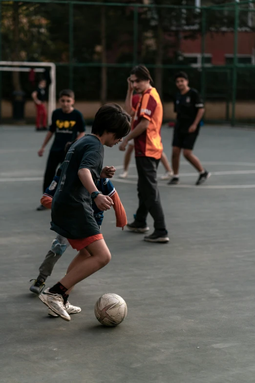 a group of young men playing a game of soccer, trending on dribble, prosthetic limbs, taken with sony alpha 9, happy kid, thumbnail