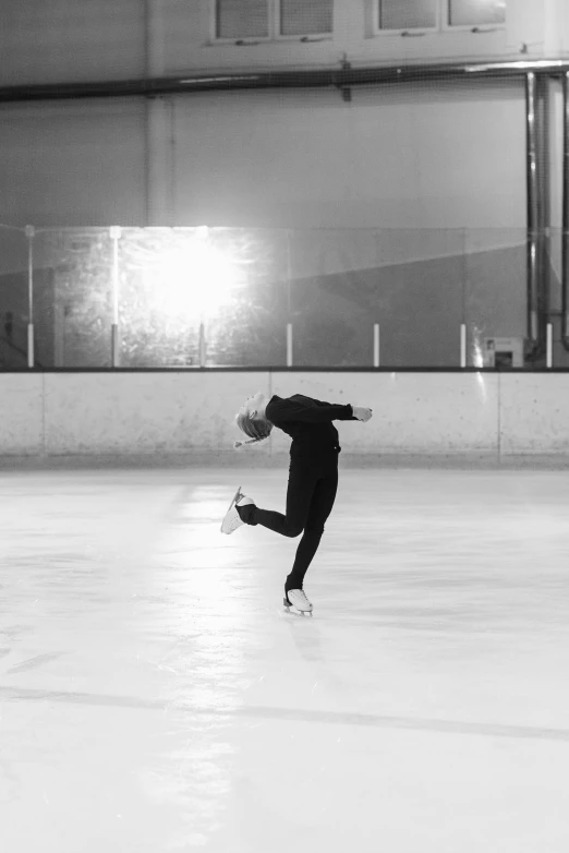 a black and white photo of a person on a skateboard, arabesque, walking on ice, cai xukun, 15081959 21121991 01012000 4k, twirling