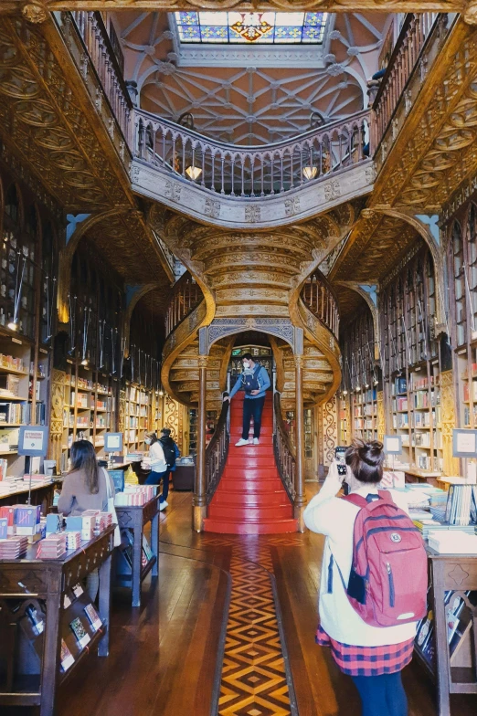 a library filled with lots of books and people, an album cover, portugal, instagram story, super wide, 2 5 6 x 2 5 6 pixels