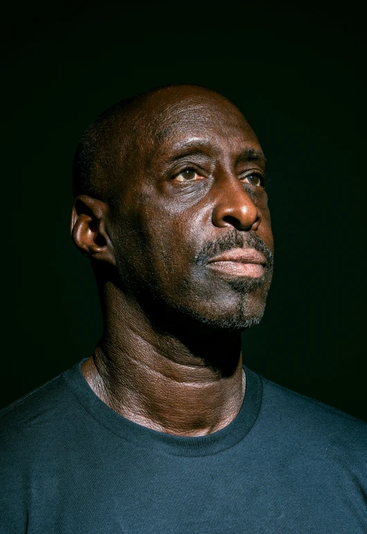 a man standing in front of a black background, by David Palumbo, pexels contest winner, photorealism, lance reddick, square, michael jordan, 15081959 21121991 01012000 4k