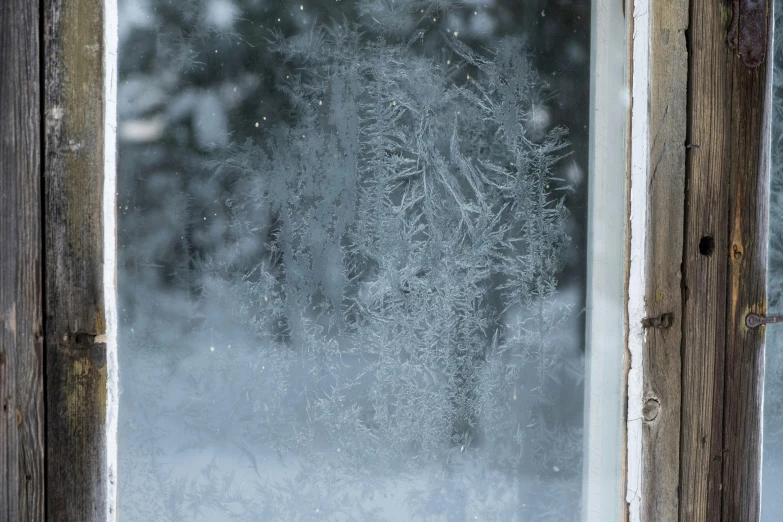 a close up of a window with frost on it, lapland, alessio albi, highly realistic photograph, background image