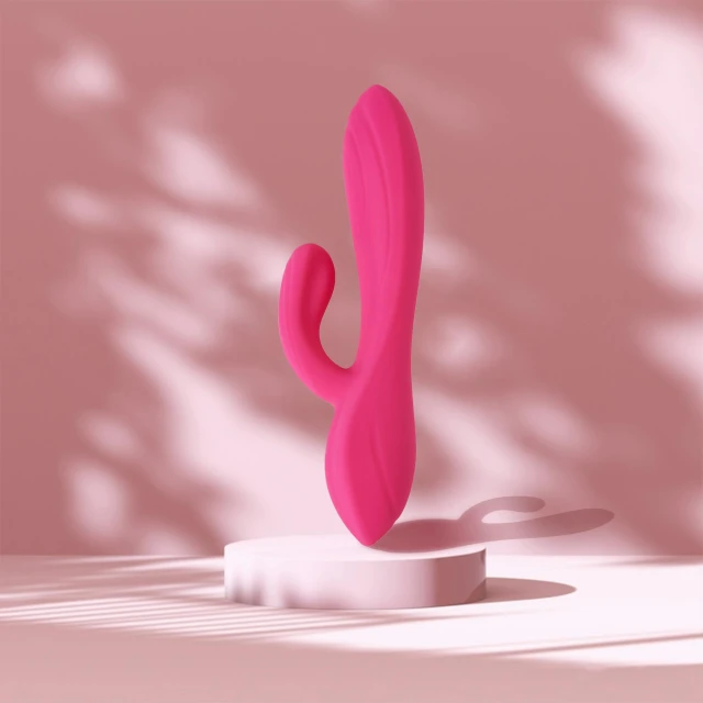 a pink object sitting on top of a white pedestal, holding a cactus, synthetic curves striking pose, silicone skin, his one yes glow red