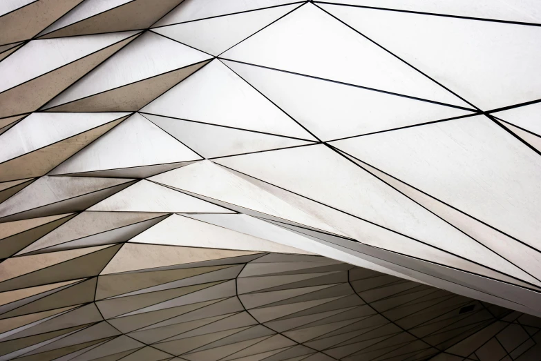 a close up of the roof of a building, an abstract drawing, inspired by Zaha Hadid, unsplash, light and space, folded, “diamonds, tiled, tent architecture