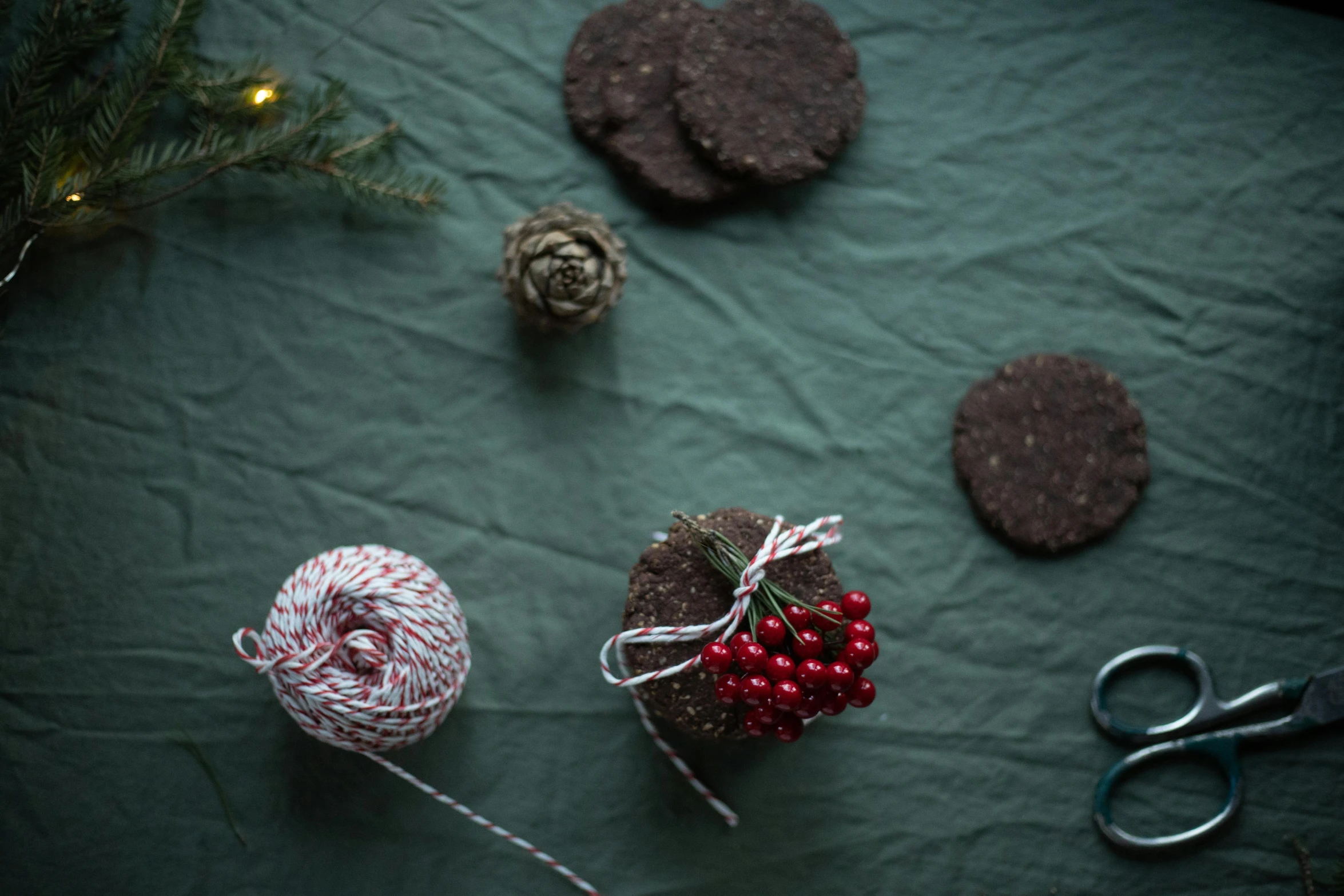 twine of twine of twine of twine of twine of twine of twine of twine of twine of twin, by Emma Andijewska, pexels, fossil ornaments, dark red and black color palette, cookies, evergreen