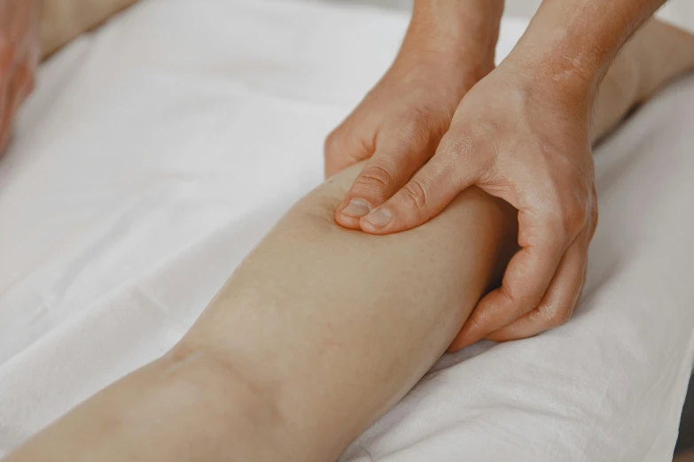 a close up of a person getting a massage, such as arms & legs, karolina cummings, light toned, bumps