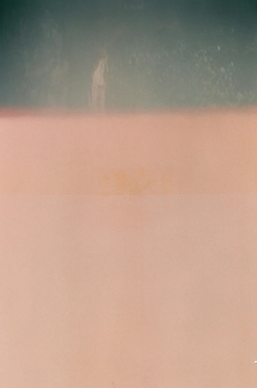 a man holding a tennis racquet on top of a tennis court, by Gerhard Richter, faded pink, agnes pelton, dehazed image