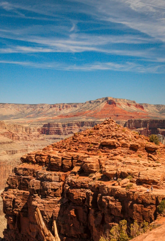 a person standing on the edge of a cliff, grand canyon, slide show, gigapixel photo