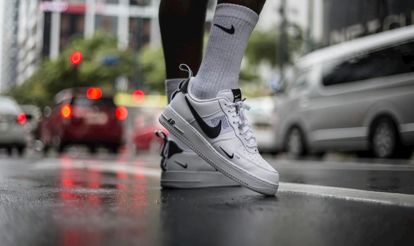 nike air force one on the street during the day