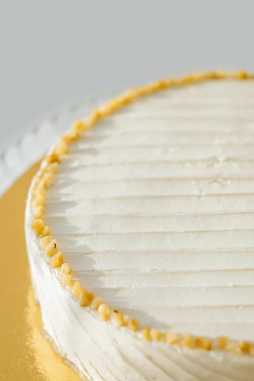 a close up of a cake on a plate, crisp contour lines, fine texture detail, fan favorite, full product shot