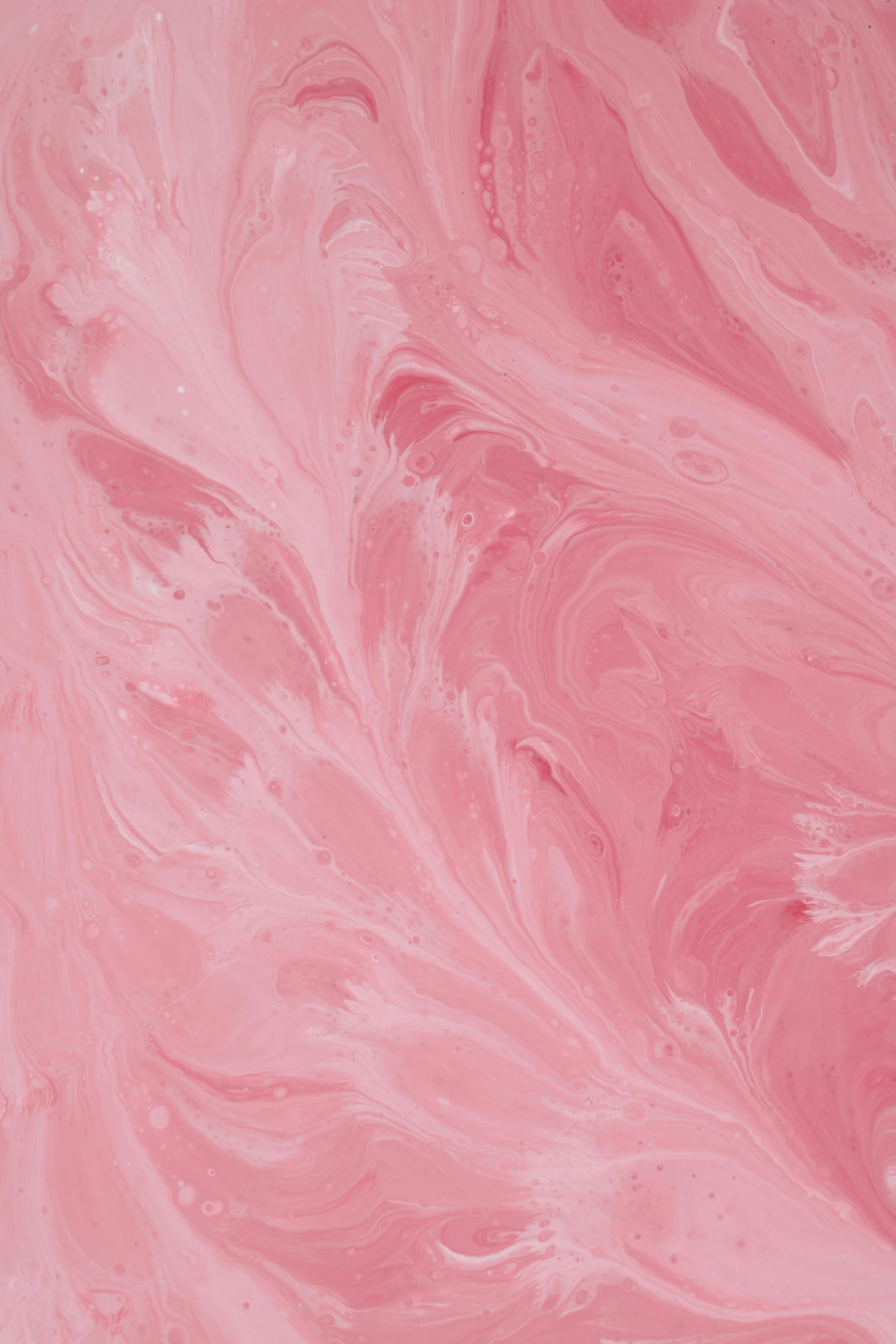a close up of pink paint on a piece of paper, an album cover, inspired by Shōzō Shimamoto, trending on pexels, marbled swirls, strawberry ice cream, repeating pattern. seamless, normal map