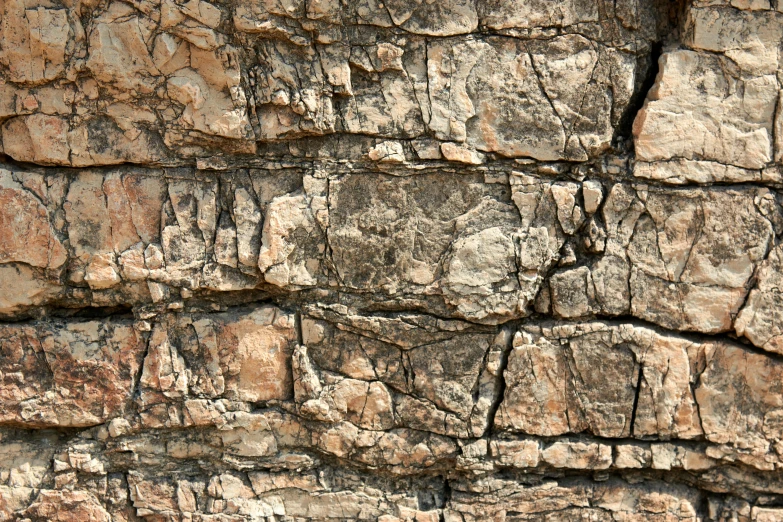 close up view of a textured stone surface